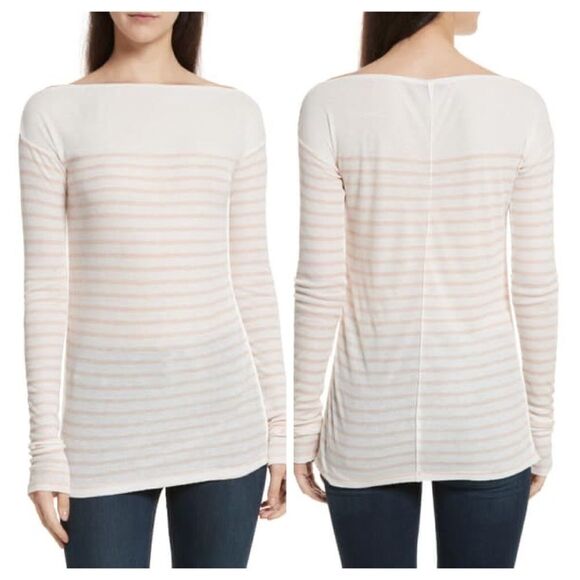 Rag & Bone Madison Stripe Long Sleeve Top Size Med - Picture 1 of 12